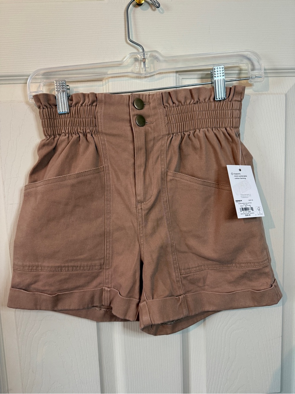 SO Tan Sunsoaked Collection Smocked Waist Shorts Woman’s Size XS NEW!